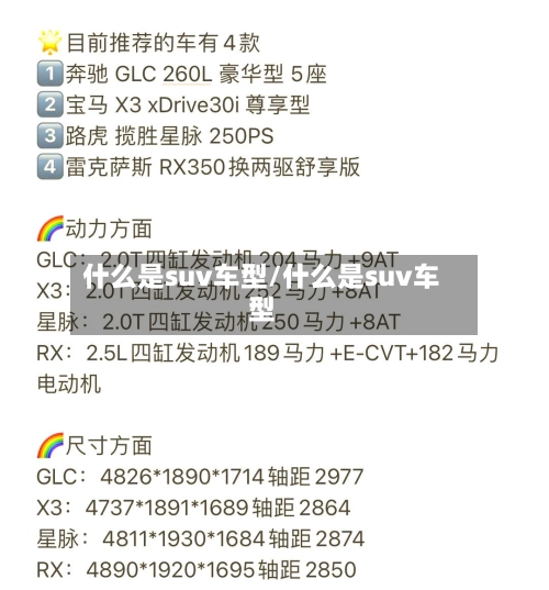 什么是suv车型/什么是suv车型-第3张图片