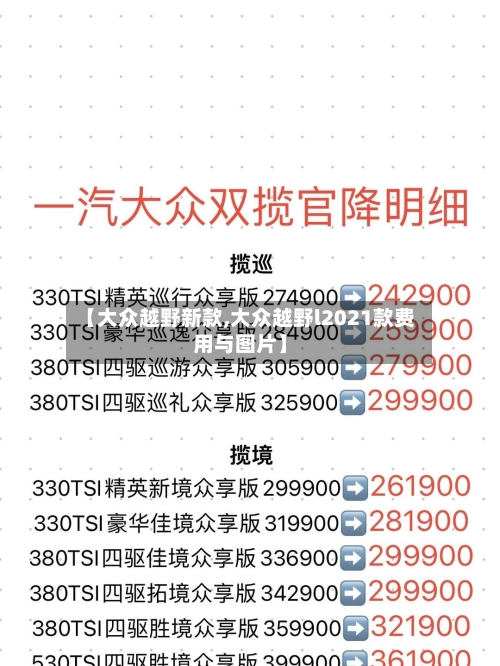 【大众越野新款,大众越野l2021款费用与图片】