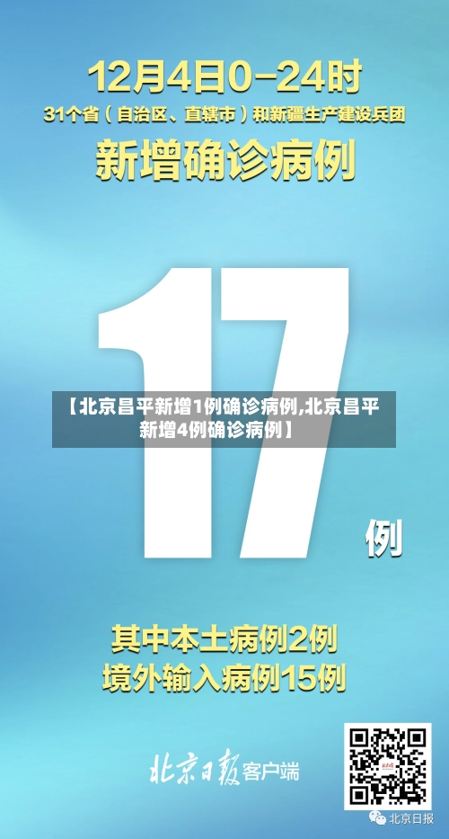 【北京昌平新增1例确诊病例,北京昌平新增4例确诊病例】