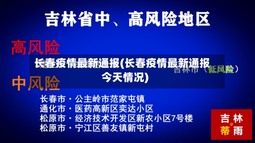 长春疫情最新通报(长春疫情最新通报今天情况)