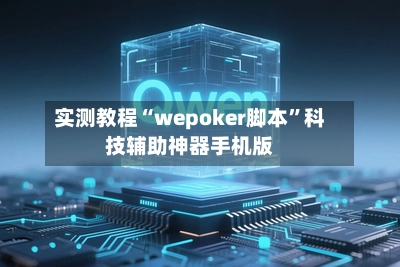 实测教程“wepoker脚本”科技辅助神器手机版-第2张图片