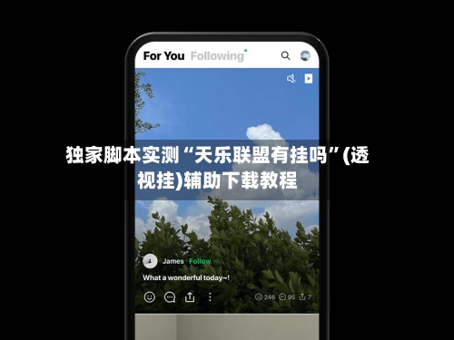 独家脚本实测“天乐联盟有挂吗”(透视挂)辅助下载教程