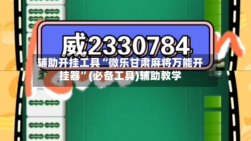 辅助开挂工具“微乐甘肃麻将万能开挂器	”(必备工具)辅助教学-第3张图片