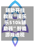 辅助开挂教程“闽乐乐510k辅助器”智能游戏透视辅助专家-第2张图片
