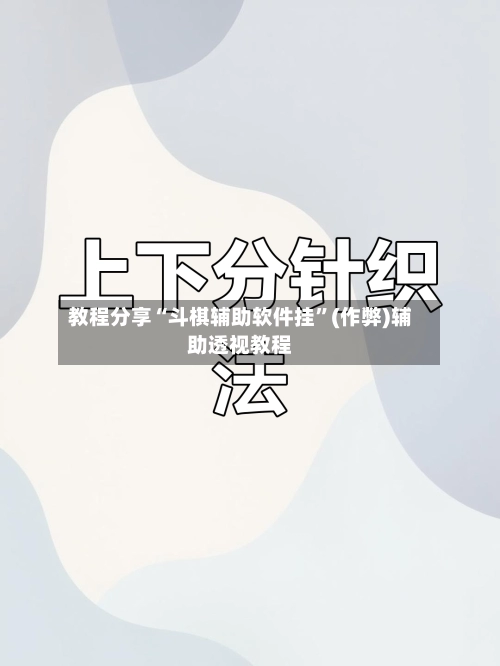 教程分享“斗棋辅助软件挂”(作弊)辅助透视教程-第2张图片