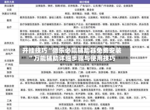 开挂技巧“微乐必赢辅助器免费安装”万能辅助详细步骤与使用技巧-第2张图片