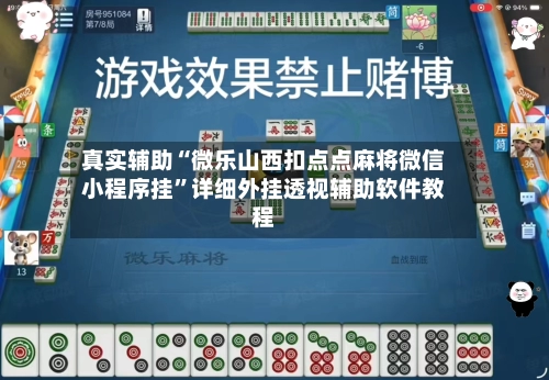真实辅助“微乐山西扣点点麻将微信小程序挂”详细外挂透视辅助软件教程-第3张图片