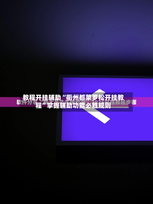 教程开挂辅助“衢州都莱罗松开挂教程”掌握辅助功能必胜规则-第2张图片