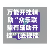 万能开挂辅助“众乐联盟有辅助开挂”(透视挂)辅助下载教程-第3张图片