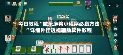 今日教程“微乐麻将小程序必赢方法	”详细外挂透视辅助软件教程-第2张图片