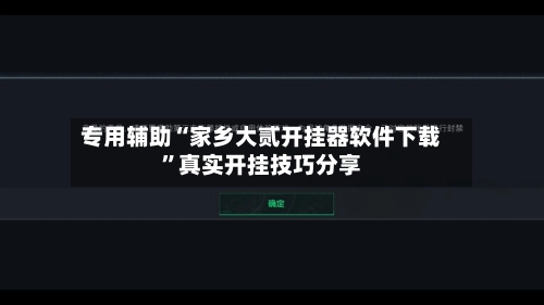 专用辅助“家乡大贰开挂器软件下载”真实开挂技巧分享-第2张图片