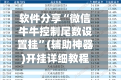 软件分享“微信牛牛控制尾数设置挂”(辅助神器)开挂详细教程