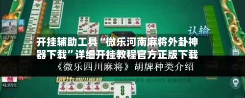 开挂辅助工具“微乐河南麻将外卦神器下载”详细开挂教程官方正版下载-第3张图片