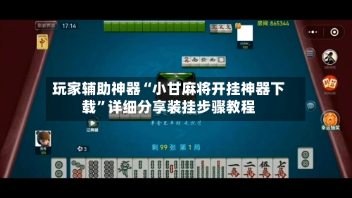 玩家辅助神器“小甘麻将开挂神器下载”详细分享装挂步骤教程-第3张图片
