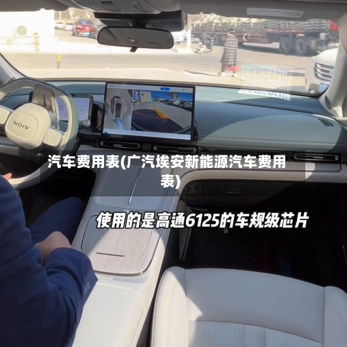 汽车费用表(广汽埃安新能源汽车费用表)