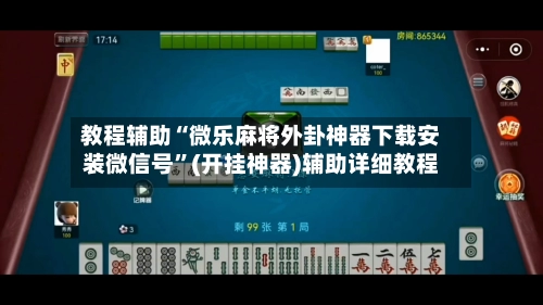 教程辅助“微乐麻将外卦神器下载安装微信号”(开挂神器)辅助详细教程-第2张图片