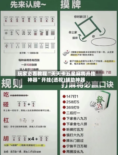玩家必看教程“天天卡五星麻将开挂神器”开挂(透视)辅助神器-第3张图片