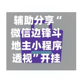 辅助分享“微信边锋斗地主小程序透视”开挂(透视)辅助神器-第2张图片