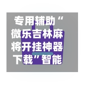专用辅助“微乐吉林麻将开挂神器下载”智能辅助工具使用教程-第2张图片