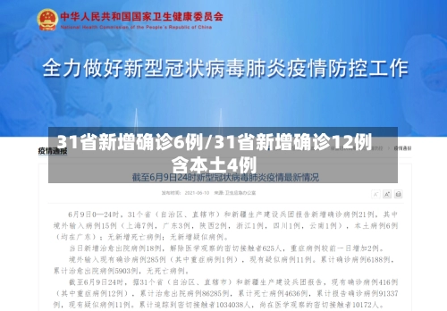 31省新增确诊6例/31省新增确诊12例含本土4例-第3张图片
