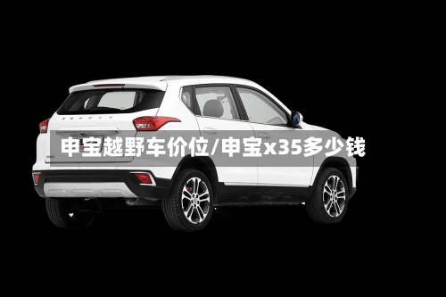 申宝越野车价位/申宝x35多少钱