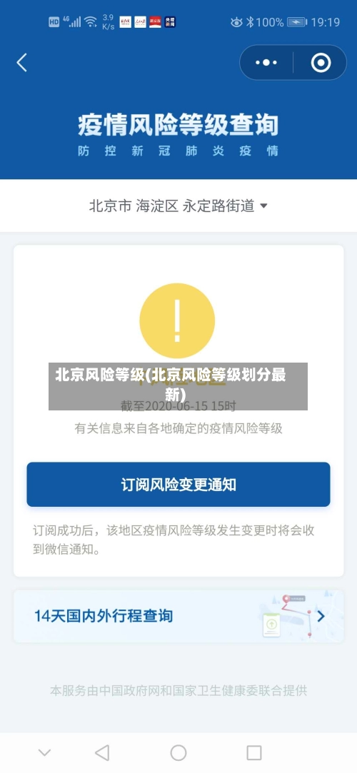 北京风险等级(北京风险等级划分最新)