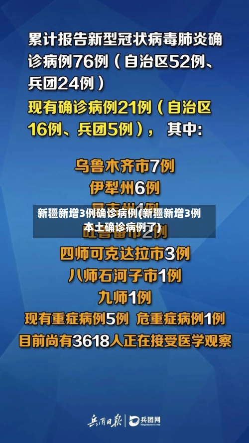 新疆新增3例确诊病例(新疆新增3例本土确诊病例了)-第3张图片